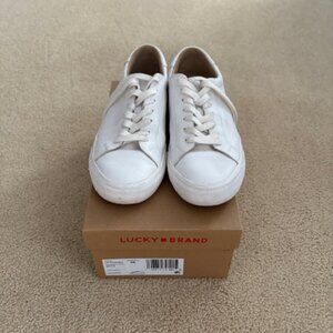 Lucky Brand Divahna leather Sneaker - White - Women's, Size 8M